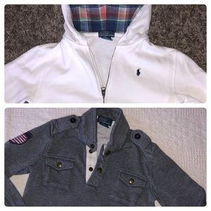 Two Ralph Lauren Polo Boys Sweaters Size 7